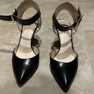 Nine West Black Ankle Strap Heels